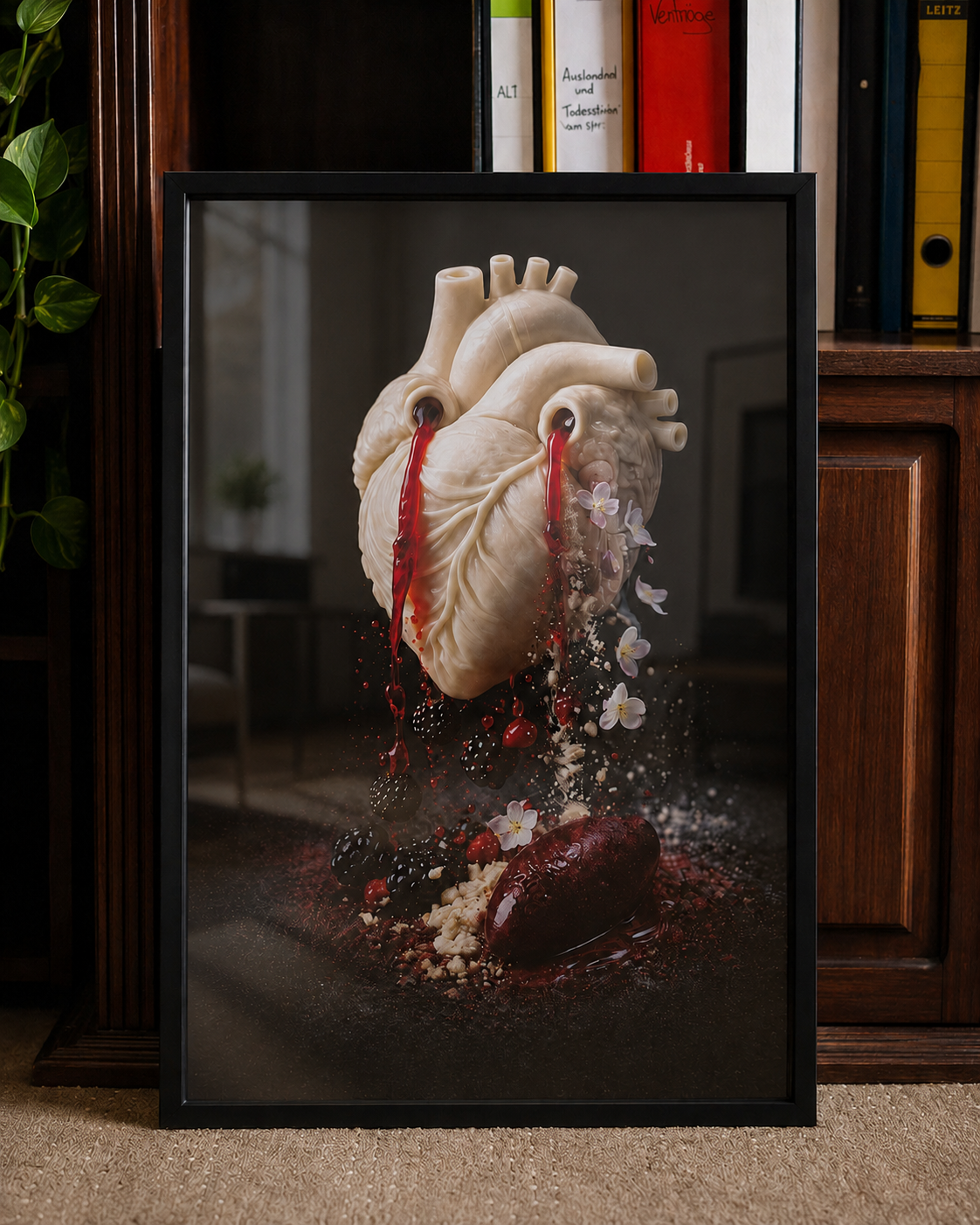 BLEEDING CORE – Framed Art Print (61×91 cm)